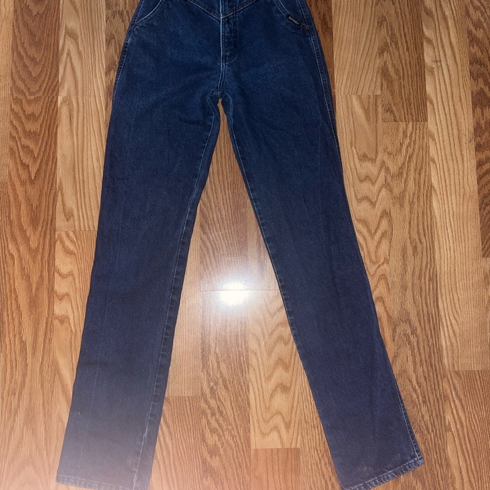 Classic High Rise Women's Jeans - Deep Blue western